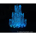 Musique de jardin en plein air fontaine d'eau avec LED